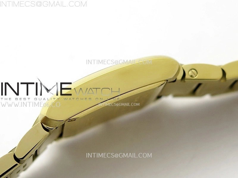 Tank Francaise Ladies 21.2mm YG 8848F 1:1 Best Edition Silver Dial on YG Bracelet Ronda Quartz